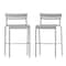 Flash Furniture Silver All-Weather Steel Bar Stool, 2PK 2-XU-CH-10318-B-SIL-GG - alternate 6